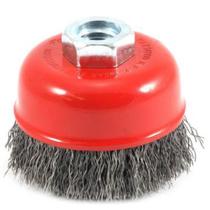 Escova para copos de arame Forney 72755 com crimpagem grossa de 7 cm Escova para copos de arame Forney 72755 com crimpagem grossa de 7 cm