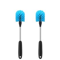 Escova para garrafas de água MOSOLAN em aço inoxidável 33 cm, pacote com 2