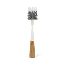 Escova para garrafas Full Circle Clean Reach Bamboo Handle branca