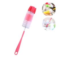 Escova Para Lavar Copos Taças Mamadeira Garrafas Rosa 33cm Escova Para Lavar Copos Taças Mamadeira Garrafas Rosa 33cm