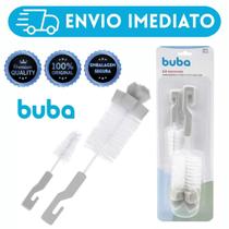 Escova Para Lavar Mamadeira E Bico Com Esponja Buba Unissex Cinza Garrafas Térmicas Multiuso Escova Para Lavar Mamadeira E Bico Com Esponja Buba Unissex Cinza Garrafas Térmicas Multiuso