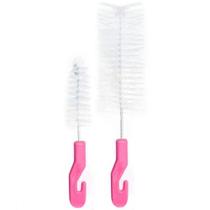Escova para limpar mamadeira e bico rosa - KEG