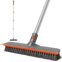 Escova para Limpeza de Piso Eazer 2 em 1 Cabeça de 30 cm Cabo Ajustável de 95 a 152 cm Escova para Limpeza de Piso Eazer 2 em 1 Cabeça de 30 cm Cabo Ajustável de 95 a 152 cm