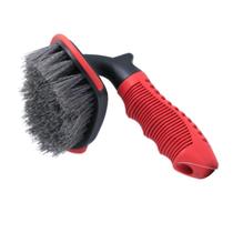 Escova para limpeza de pneus formato ergonômico curvatura nas cerdas sigma tools