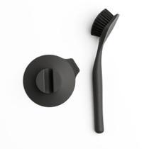 Escova Para Louça Com Suporte Sinkside Brabantia Cinza Escuro