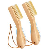 Escova para manchas de roupa BFWood Natural Soft Boar Cerdas, 2 unidades Escova para manchas de roupa BFWood Natural Soft Boar Cerdas, 2 unidades