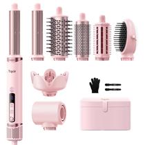 Escova para modelador de ar quente e secador de cabelo Tqcir 8 em 1 Professional Escova para modelador de ar quente e secador de cabelo Tqcir 8 em 1 Professional