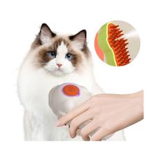 Escova Para Pet com Spray de Massagem Remove Pelos USB Recarregável Escova Para Pet com Spray de Massagem Remove Pelos USB Recarregável