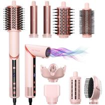 Escova para secador de cabelo AVENHO 9 em 1 Negative Ionic Dobrável Hot Air Escova para secador de cabelo AVENHO 9 em 1 Negative Ionic Dobrável Hot Air