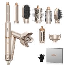 Escova para secador de cabelo UKLISS 8 em 1 Multi Hot Air Styler 1100W Escova para secador de cabelo UKLISS 8 em 1 Multi Hot Air Styler 1100W