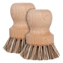 Escova para vasos REDECKER Natural Fiber Bristle Beechwood, conjunto de 2