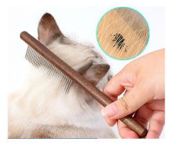 Escova Pente Madeira Removedor De Pêlos Massagem Escova Pente Madeira Removedor De Pêlos Massagem