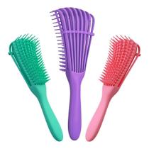 Escova Pente Polvo Para Cabelo Cacheado Crespo Desembaraça Escova Pente Polvo Para Cabelo Cacheado Crespo Desembaraça