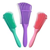 Escova Pente Polvo Para Cabelo Cacheado Crespo Desembaraça Escova Pente Polvo Para Cabelo Cacheado Crespo Desembaraça