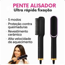Escova Pente Secadora Para Modelar Cabelo