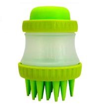 Escova Pente Silicone Com Dispenser Para Shampoo Banho Tosa Pet Escova Pente Silicone Com Dispenser Para Shampoo Banho Tosa Pet