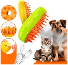 Escova Pet Para Cães e Gatos A Vapor 3 Em 1 - Autolimpante Massagem e Remoção de Pelos Recarregável Escova Pet Para Cães e Gatos A Vapor 3 Em 1 - Autolimpante Massagem e Remoção de Pelos Recarregável