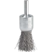 Escova Pincel 19mm para Limpeza em Geral Cerdas Onduladas em Aço Inox Haste 6mm Vonder