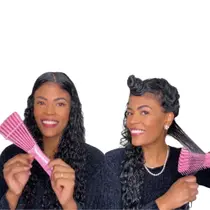 Escova Polvo Para Cabelos Crespos E Cacheados Escova Desembaraçadora