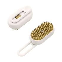 Escova Premium Vapor Autolimpante Gatos Caes Luxo Pente de Massagem com Spray
