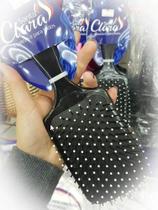 Escova preta quadrada almofadada santa clara