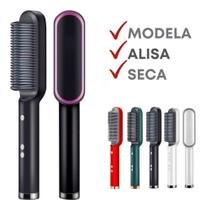Escova Profissional Pente Alisadora 3 Em 1 Seca Modela Cabelo Bivolt