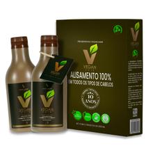 Escova Progressiva 100% Orgânica Vegan Hair kit 2x300ml