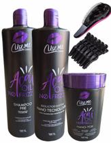 ESCOVA PROGRESSIVA AÇAI OIL NO FRIZZ 2X1L E BTOX NANO AÇAI 1KG USE ME (escolha o seu)