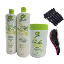 Escova progressiva babosa hair therapy use me 2x1L + Btox hair therapy 1kg Escova progressiva babosa hair therapy use me 2x1L + Btox hair therapy 1kg