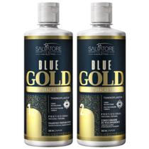 Escova Progressiva Blue Gold Salvatore - Sem formol 2x500ml