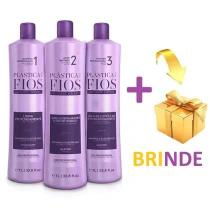 Escova Progressiva Cadiveu Plastica Dos Fios Kit 3x1000ml Cadeiveu