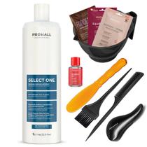 Escova Progressiva Capilar Select One 1l Prohall + Brindes Escova Progressiva Capilar Select One 1l Prohall + Brindes