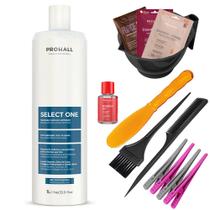 Escova Progressiva Capilar Select One 1l Prohall + Brindes Escova Progressiva Capilar Select One 1l Prohall + Brindes