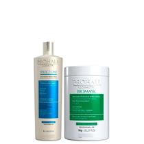 Escova Progressiva e Máscara Hidratante Biomask Prohall Escova Progressiva e Máscara Hidratante Biomask Prohall