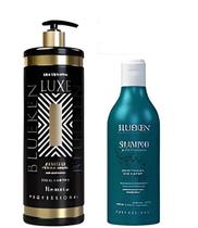 Escova Progressiva Luxe 1L+Shampoo Resíduos 500Ml Blueken