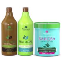 Escova progressiva orgânica biotina + máscara de babosa - 1kg natureza cosméticos Escova progressiva orgânica biotina + máscara de babosa - 1kg natureza cosméticos