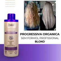 Escova Progressiva Para Cabelos Loiros Silicon Hair Blond Detra - Detra Hair Cosmeticos