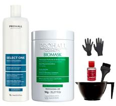 Escova Progressiva Prohall Select One Mascara Biomask Creme 1kg Escova Progressiva Prohall Select One Mascara Biomask Creme 1kg