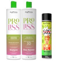 Escova Progressiva Proliss 1l + Mascara Sos 300ml MyPhios