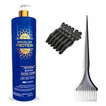 Escova Progressiva Realinhamento Termico Brazilian Protein 1L - Souple Liss Escova Progressiva Realinhamento Termico Brazilian Protein 1L - Souple Liss