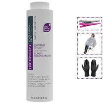 Escova Progressiva Reconstrutor Extrato Caviar 1L + Brindes