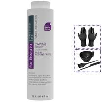 Escova Progressiva Reconstrutor Extrato Caviar 1L + Brindes Escova Progressiva Reconstrutor Extrato Caviar 1L + Brindes
