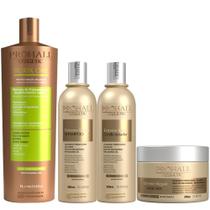 Escova Progressiva Vegana Burix One 1l + Kit Extreme Repair Shampoo + Condicionador + Máscara Escova Progressiva Vegana Burix One 1l + Kit Extreme Repair Shampoo + Condicionador + Máscara