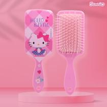 Escova Raquete Almofadada Hello Kitty Rosa