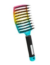 Escova raquete cerdas de nylon e javali tie day gradiente. Escova raquete cerdas de nylon e javali tie day gradiente.