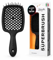 Escova raquete Jäneke SP226 acabamento preto carbono Escova raquete Jäneke SP226 acabamento preto carbono
