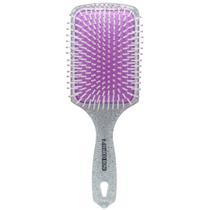 Escova Raquete Marco Boni Cabelo Glitter Prata Cerdas Nylon Macia Desembaraçante Uso Diario Escova Raquete Marco Boni Cabelo Glitter Prata Cerdas Nylon Macia Desembaraçante Uso Diario