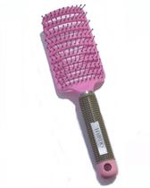 Escova Raquete Vazada Curva Cerâmica Profissional - Hairdo