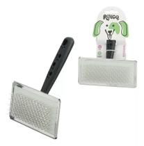 Escova Rasqueadeira Cachorro E Gato Cabo Plastico 14x11,7cm