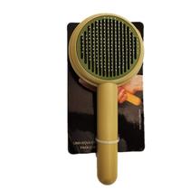 Escova Rasqueadeira Cerdas Metal c/ botão dispenser de pelos Escova Rasqueadeira Cerdas Metal c/ botão dispenser de pelos